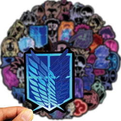 10/30/50PCS Neon Light Anime Stickers Mix Jujutsu Kaisen Hunter×Hunter Stickers DIY Car Phone Laptop Bike Toy Sticker for Kids (Online Order Only)