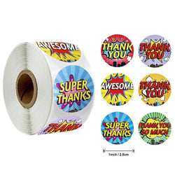 500 Labels Per Roll Thank You Sticker For Seal Label Scrapbooking Christmas Sticke Decoration Sticker Stationery Sticker (ONLINE ORDER ONLY)