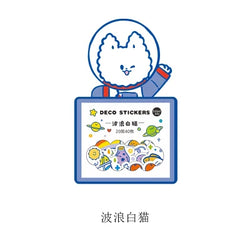 40Pcs/lot Kawaii Crimp Animal Series Decoration Sticker DIY Scrapbooking Label Diary Album Sticker Escolar Cute Stationery Gift (Online Order Only)