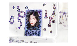 Laser Jewelry beaded Stickers Hand Account DIY Album Stick Label Decoration Scrapbooking Material Sticker Kawaii Stationery (ONLINE ORDER ONLY)