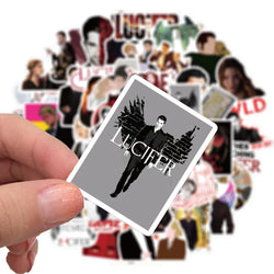 10/30/50PCS TV Show Lucifer Stickers Laptop Guitar Luggage Skateboard Bike Car Waterproof Graffiti Cool Sticker Decal Kid Toy (ONLINE ORDER ONLY)
