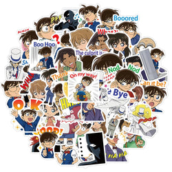 Detective Conan Anime Stickers Waterproof Laptop Skateboard Luggage Phone Toy 10/30/50pcs (Online Order Only)