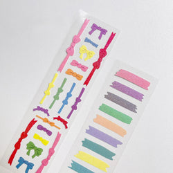 Fresh Simple Laser Sticker Idol Card DIY Material Scrapbooking Decorative Sticker Diary Album Stick Label Korean Stationery (ONLINE ORDER ONLY)
