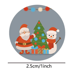100-500Pcs New Merry Christmas Stickers Gift Packaging Seal Labels for New year decor, Greeting cards, Candy bags Stickers (ONLINE ORDER ONLY)