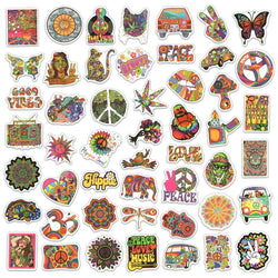 10/30/50PCS Hippie Art Sticker Psychedelic For Suitcase Notebook Skateboard Fridge Laptop Classic Toy Decals Graffiti Sticker F3 (ONLINE ORDER ONLY)