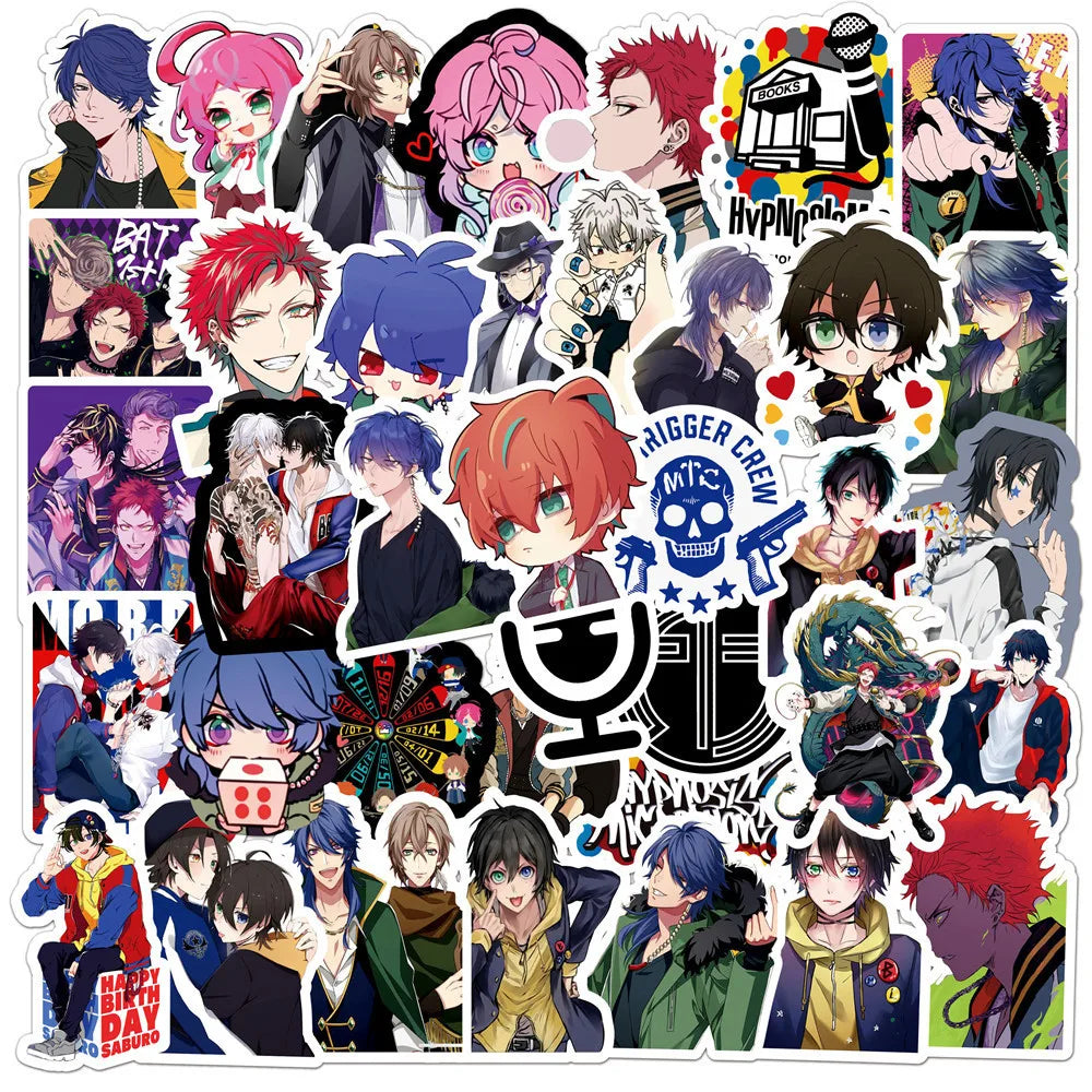 Hypnosis Microphone Cartoon Stickers 10/30/50PCS Skateboard Guitar Laptop Luggage Phone Decals (Online Order Only)
