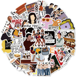 10/50/100pcs Friends TV Show Letter Anime Vintage Paster Gift Toy Funny Decal Scrapbooking DIY Phone Laptop Stickers Gifts (ONLINE ORDER ONLY)