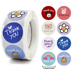 100-500PCS Cute Cartoon Animal Stickers Teacher Reward Sticker for Kids Thank You DIY Handmade Gift decoration Labels Stationery (ONLINE ORDER ONLY)