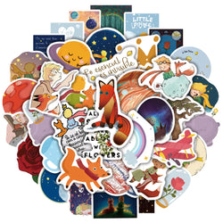 Le Petit Prince Cartoon Graffiti Stickers - Cute Aesthetic Decals for Car & Trolley Box (10/30/50pcs) (ONLINE ORDER ONLY)