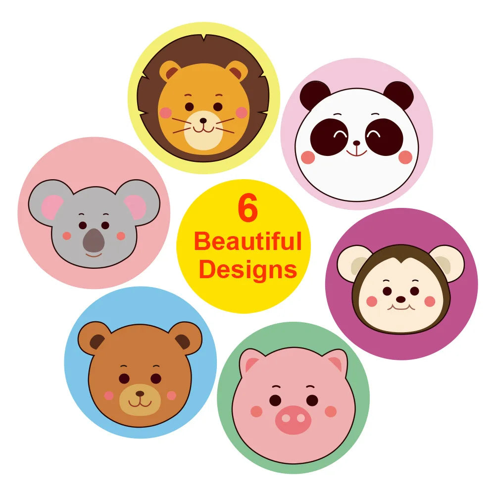 100-500pcs Cartoon Thank You Seal Sticker New Style Festival Manual Diy Decorate Sealing Sticker Thank You Label (ONLINE ORDER ONLY)