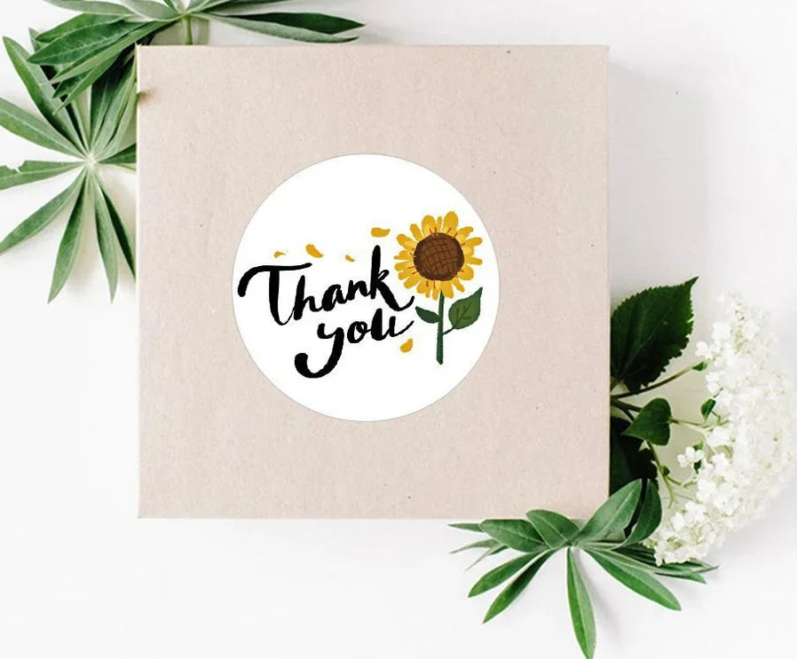 Yellow Lemon Thank You Sticker 2.5 Cm 500pcs Seal Label Per Roll For Ordering Business Handmade Baking Party Supplies (Online Order Only)