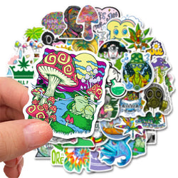 10/30/50 PCS Psychedelic Weed Relaxation Sticker Packs (ONLINE ORDER ONLY)