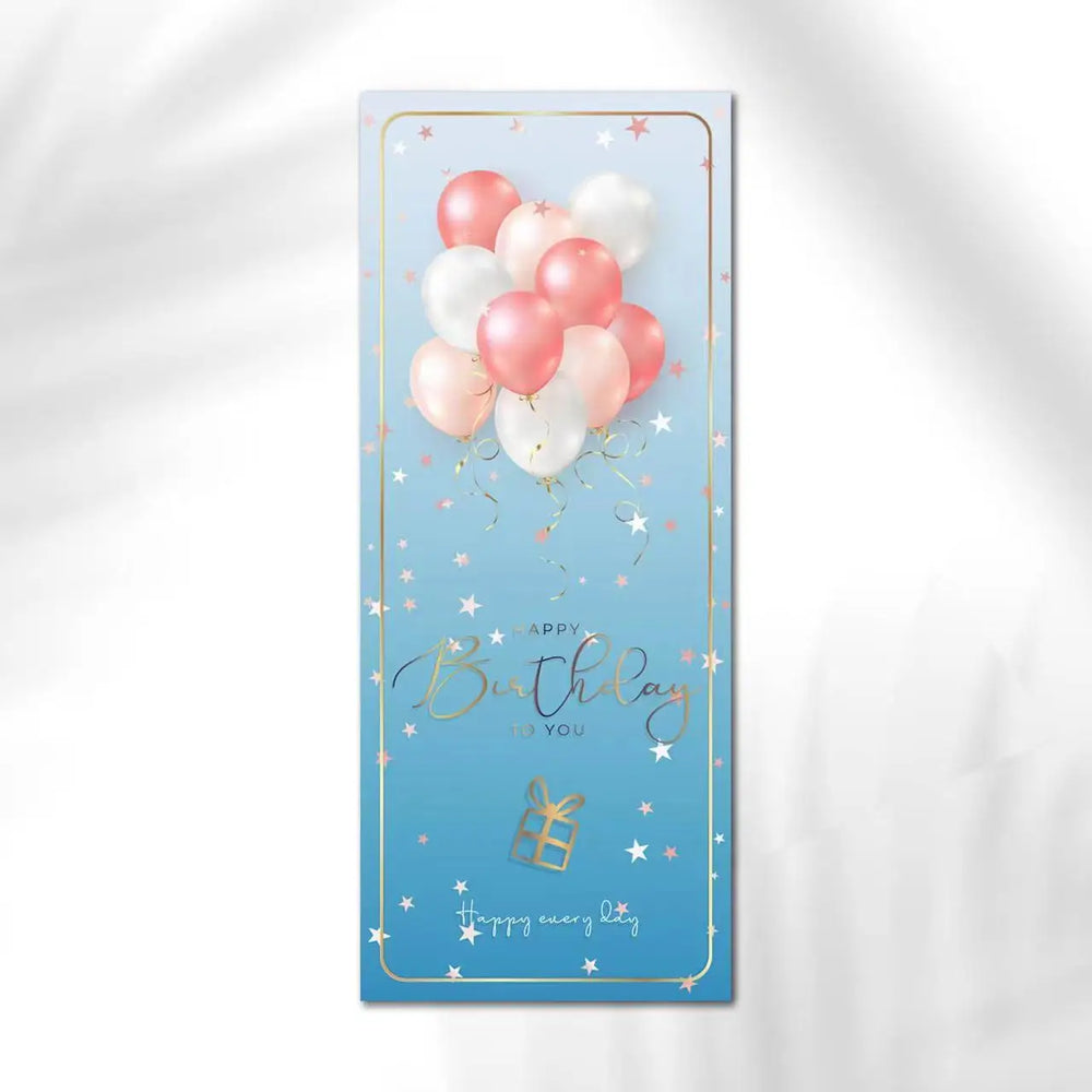 10-30pcs "Happy Birthday To You" Stickers 6*15cm Pink Blue Black Birthday Gift Package Decor Seal Labels Exquisite Stickers (Online Order Only)