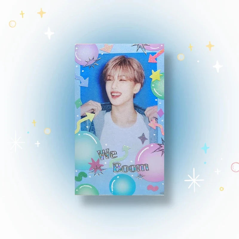 Fresh Simple Laser Sticker Idol Card DIY Material Scrapbooking Decorative Sticker Diary Album Stick Label Korean Stationery (ONLINE ORDER ONLY)