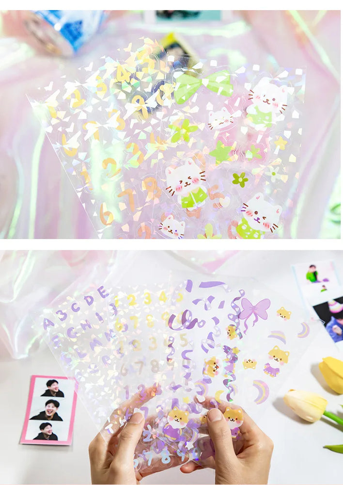 4 Sheets Star Cruise Series Sticker Cute Animals Scrapbooking Decorative Sticker DIY Diary Album Stick Label Kawaii Stationery (ONLINE ORDER ONLY)