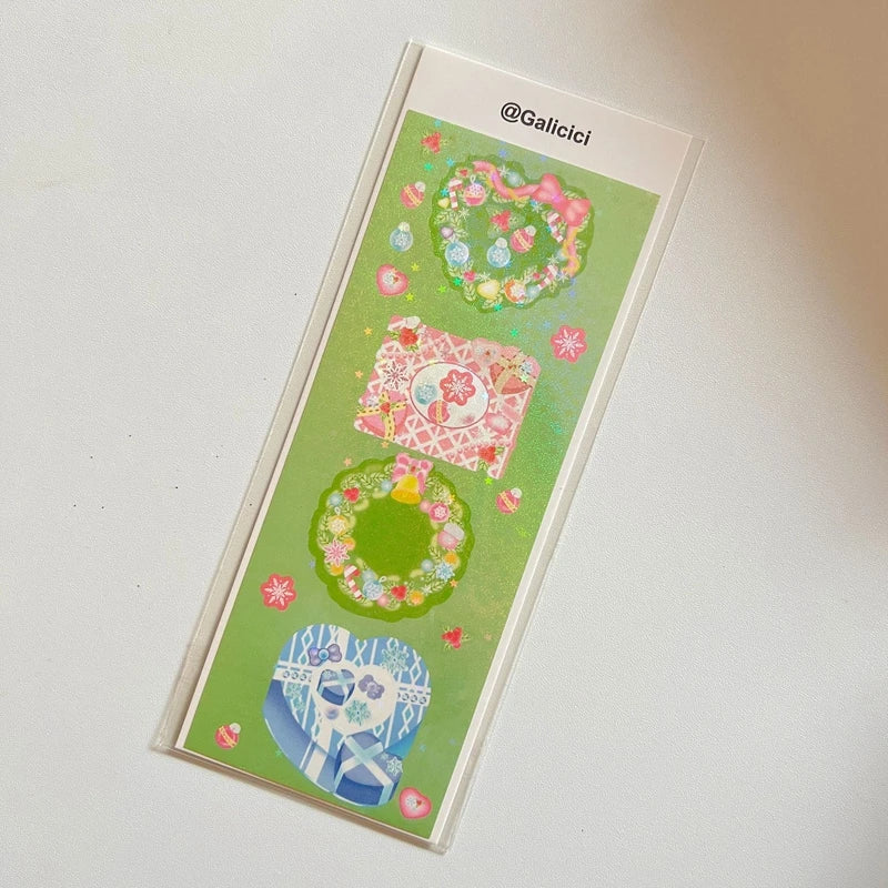 1pcs Kawaii Animals Laser Stickers Scrapbooking Decorative Cute Sticker Korean DIY Diary Album Stick Label School Stationery (Online Order Only)