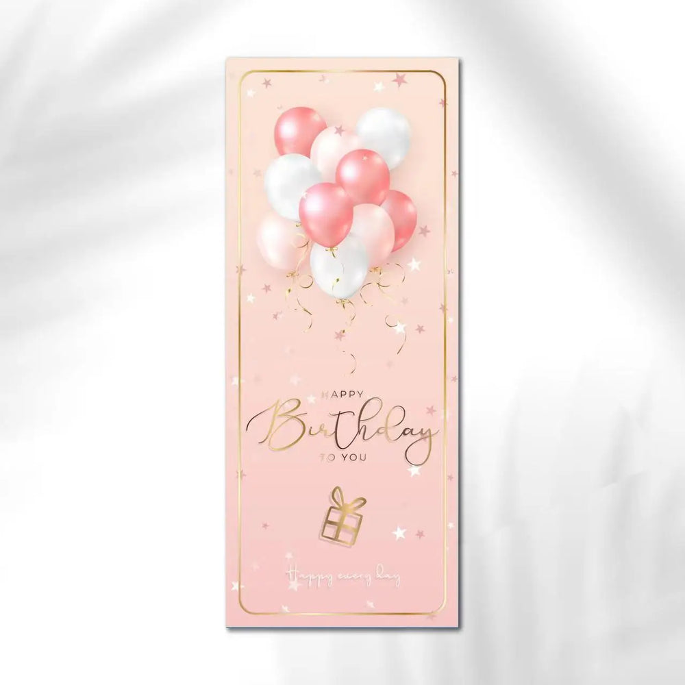 10-30pcs "Happy Birthday To You" Stickers 6*15cm Pink Blue Black Birthday Gift Package Decor Seal Labels Exquisite Stickers (Online Order Only)