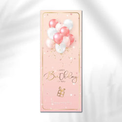 10-30pcs "Happy Birthday To You" Stickers 6*15cm Pink Blue Black Birthday Gift Package Decor Seal Labels Exquisite Stickers (Online Order Only)