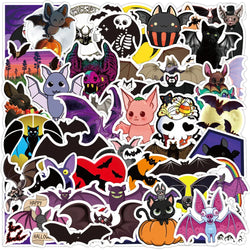 Animal Bat Stickers 10/30/50PCS Waterproof Laptop Guitar Luggage Skateboard Phone Decals (Online Order Only)