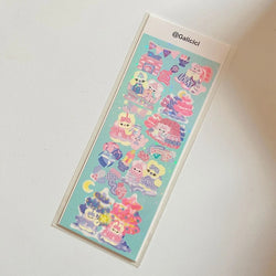 1pcs Kawaii Animals Laser Stickers Scrapbooking Decorative Cute Sticker Korean DIY Diary Album Stick Label School Stationery (Online Order Only)