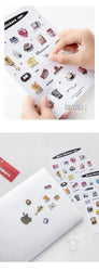 17Pcs Cute Animal Sticker ins DIY Decoration Ablum Diary Scrapbooking Journal Adhesive Sticker Stationery Art Crafts (ONLINE ORDER ONLY)