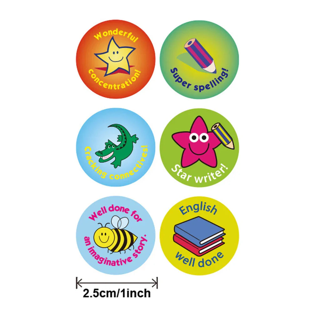 100-500PCS Cute Cartoon Animal Stickers Teacher Reward Sticker for Kids Thank You DIY Handmade Gift decoration Labels Stationery (ONLINE ORDER ONLY)