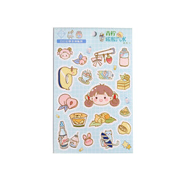 2Pcs Daydream Series Sticker Hand Account DIY Album Decoration Scrapbooking Stickers Kawaii Cartoon Stationery (ONLINE ORDER ONLY)