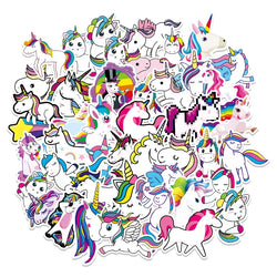 Unicorn Waterproof Stickers Pack - Skateboard, Laptop, Phone, Bike Decals (Online Order Only)