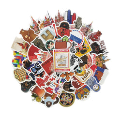 10/30/50PCS Retro Mix Russia Sign Matryoshka Bear Power Cool Stickers Motorcycle Laptop Guitar Phone Graffiti Decal Sticker Toy (ONLINE ORDER ONLY)