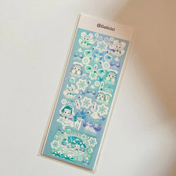 1pcs Kawaii Animals Laser Stickers Scrapbooking Decorative Cute Sticker Korean DIY Diary Album Stick Label School Stationery (Online Order Only)