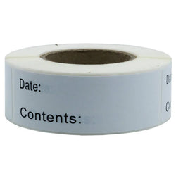 1 Roll Of 125 Pcs Self-Adhesive Removable Freezer Refrigerator Food Storage Paper Sticker Labels White 25X75Mm (Online Order Only)