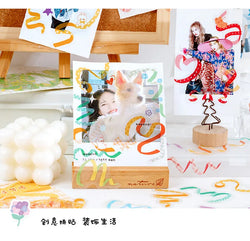 40Pcs/pack Heart Ribbon Series Stickers Hand Account Scrapbooking Decorative Sticker Korean DIY Material Stickers Stationery (ONLINE ORDER ONLY)
