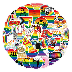 Rainbow Stickers Waterproof Motorcycle Notebook Luggage Graffiti DIY (Online Order Only)