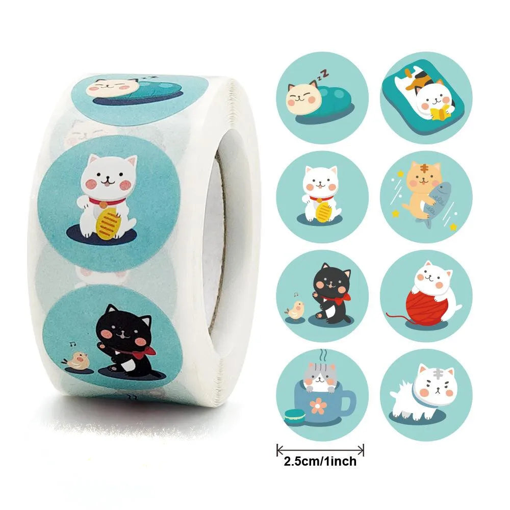 Unicorn Sticker Animal Reward Sticker Children Cute Pattern School Teacher Supplies 500pcs Inch Cute Encouragement Sticker (Online Order Only)