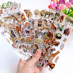 Kids Puffy Stickers Wild Animals Cats Dogs Rewards School Teacher Toys (Online Order Only)