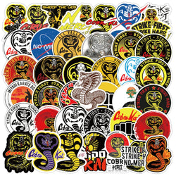 Cobra Kai Stickers Pack: TV Show Decals for Laptop, Luggage, Bike, Guitar (Online Order Only)