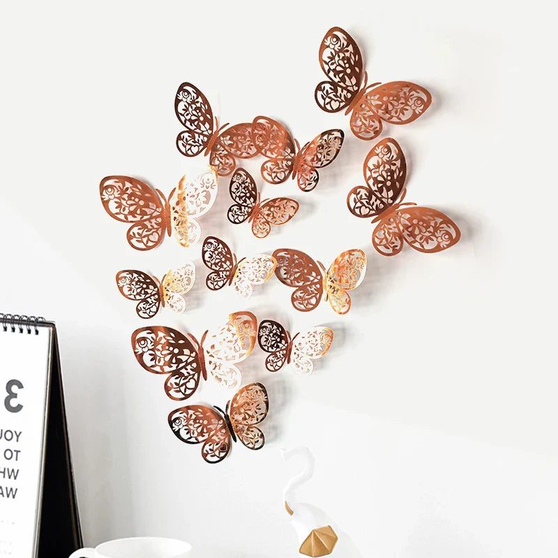 3D Butterfly Wall Stickers Set - Home, Party, Wedding Decor (Online Order Only)