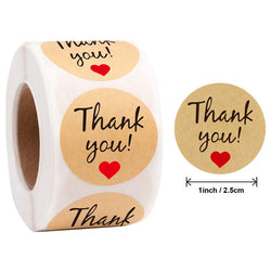 500 Labels Per Roll Thank You Sticker For Seal Label Scrapbooking Christmas Sticke Decoration Sticker Stationery Sticker (ONLINE ORDER ONLY)