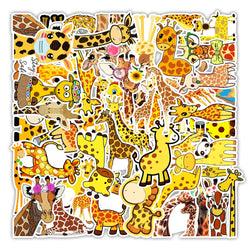 Giraffe Stickers Pack: Laptop, Guitar, Luggage, Fridge, Skateboard, Waterproof Decals, Kids Toys (Online Order Only)