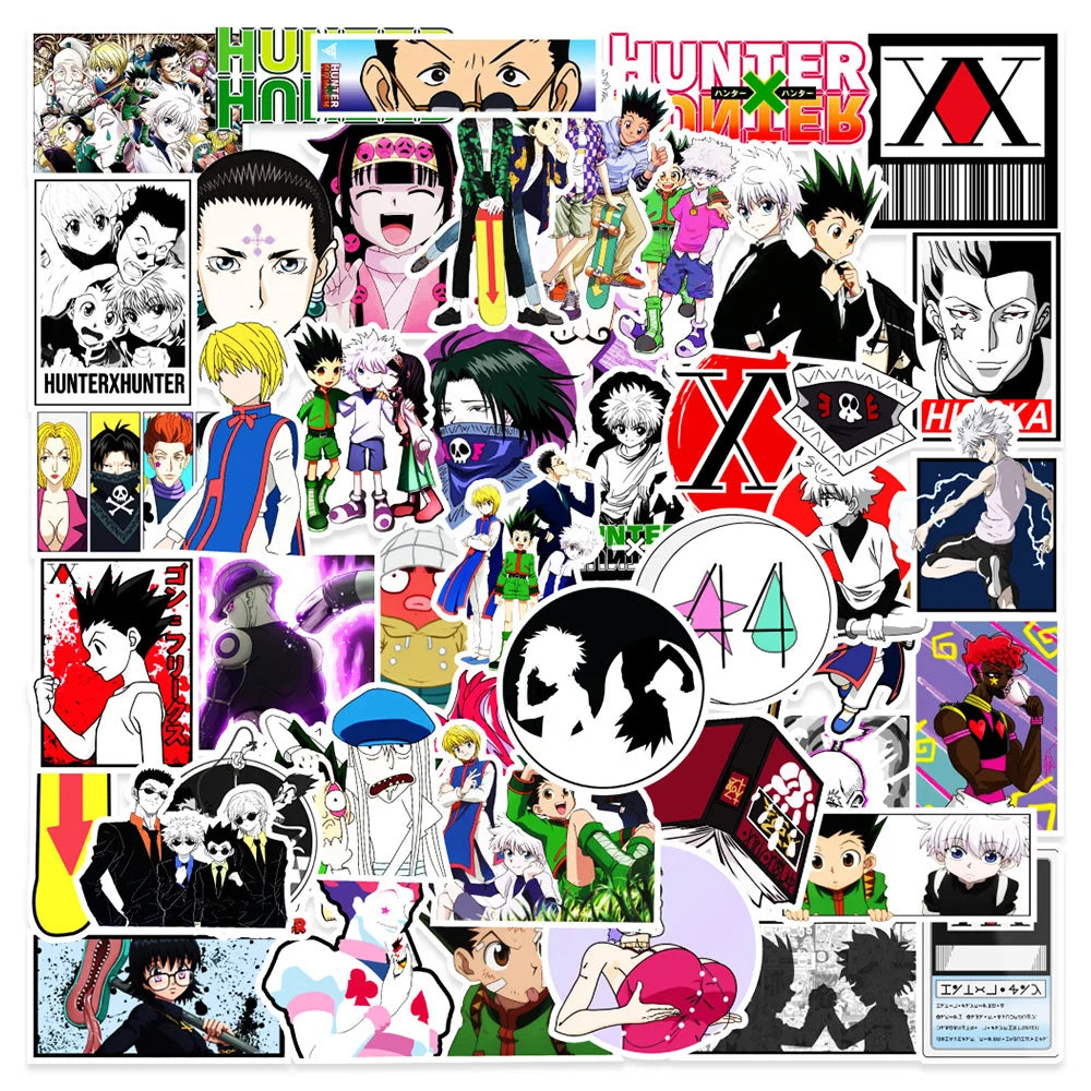 Hunter x Hunter Anime Stickers Pack - Laptop, Guitar, Bike, Waterproof, Wholesale (Online Order Only)