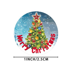 100-500pcs Christmas Stickers Roll Cartoons Gift Cards Party Package Cute Santa Label Sealing Decor Party Decorative Stickers (ONLINE ORDER ONLY)