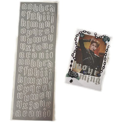 Stamping Gold Silver lrregular Letters Stickers Korea Ins Hand Account Photo Album DIY Deco Material Sticker Stationery (ONLINE ORDER ONLY)