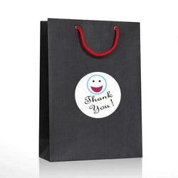 Stickers 500 Pcs/roll New Smile Smiley Face Thank You Round Sticker Label Sticker Logo Stickers Custom (ONLINE ORDER ONLY)