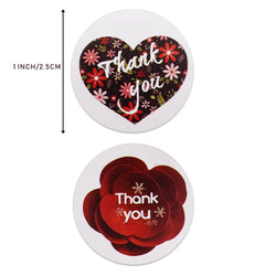 100-500pcs Color Snowflake Merry Christmas Sticker Gift Envelope Sealing Label Decoration Stationery Sticker 2.5cm (ONLINE ORDER ONLY)