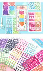 4 Sheets Color Collection Series Laser Sticker Ins Scrapbooking Decorative Sticker DIY Diary Album Stick Label Kawaii Stationery (ONLINE ORDER ONLY)