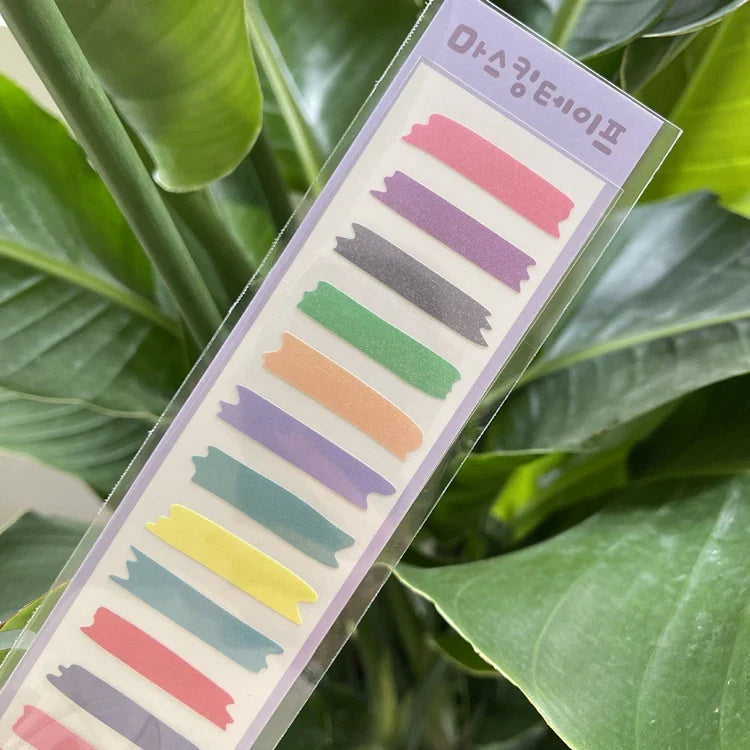 Fresh Simple Laser Sticker Idol Card DIY Material Scrapbooking Decorative Sticker Diary Album Stick Label Korean Stationery (ONLINE ORDER ONLY)