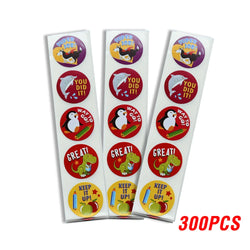 100-500pcs Spanish Reward Stickers Encouragement Sticker Roll For Kids Motivational Stickers With Cute Animals For Students (ONLINE ORDER ONLY)