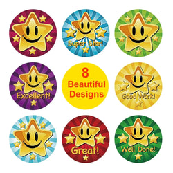 Stickers 500 Pcs/roll 2.5cm / 1inch Children's Cartoon Toy Stickers Teacher Encouragement Reward Game Stickers (Online Order Only)