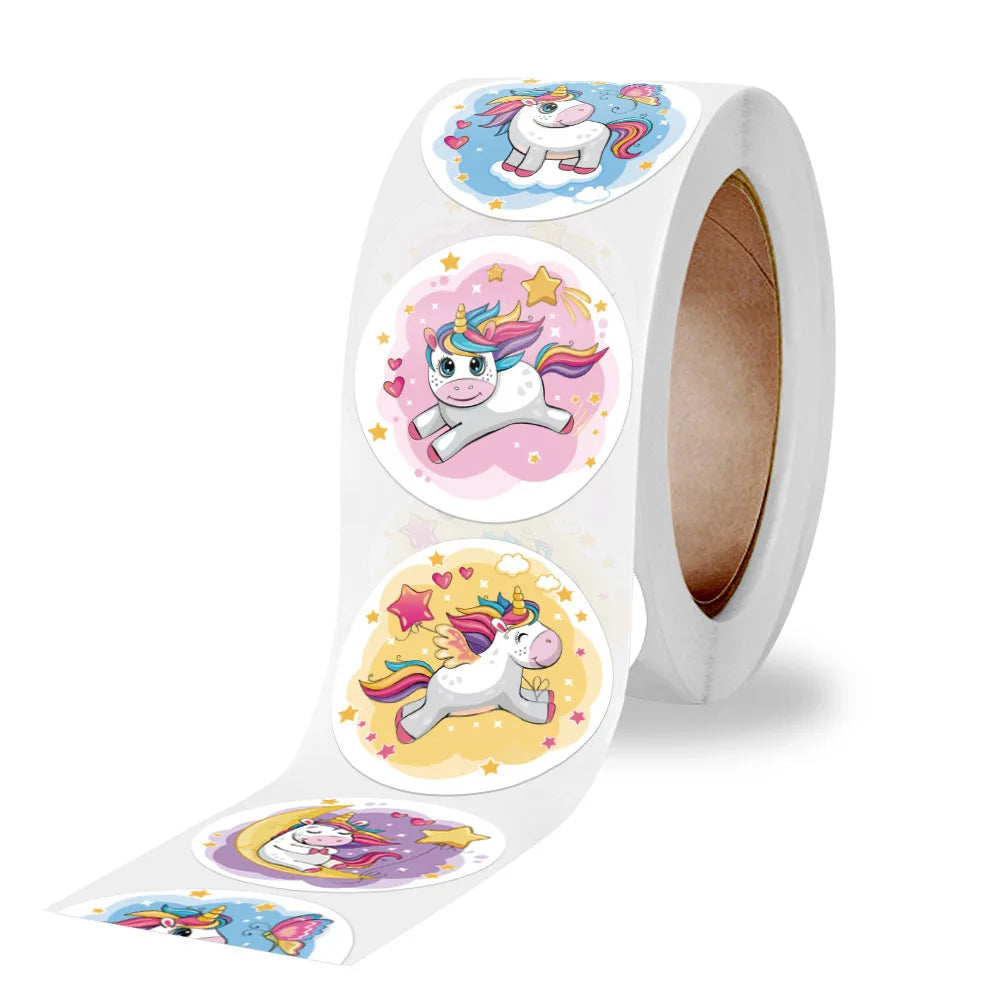 100-500pcs Reward Sticker for Kids Unicorn Animal Cute Pattern Animals cartoon Stickers School Teacher Supplies Child Sticker (ONLINE ORDER ONLY)