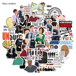 10/50PCS Classic TV Show Criminal Minds Stickers Laptop DIY Motorcycle Luggage Phone Guitar Skateboard Cool Sticker Decals Toys (ONLINE ORDER ONLY)
